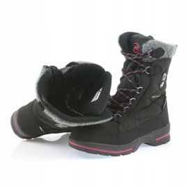American Club Cizme de zăpadă softshell negre cu membrană americană SN19 / 20 negru roz gri 4 American Club Cizme de zăpadă softshell negre cu membrană americană SN19 / 20 negru roz gri 4