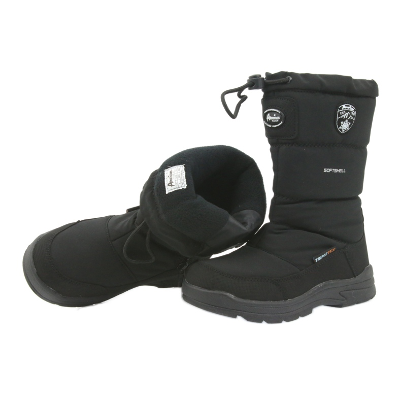 American Club Cizme de zăpadă negre americane 801SB cu membrană negru 4 American Club Cizme de zăpadă negre americane 801SB cu membrană negru 4