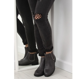 Cizme Chelsea gri pentru femei 1003-PA Gri 1