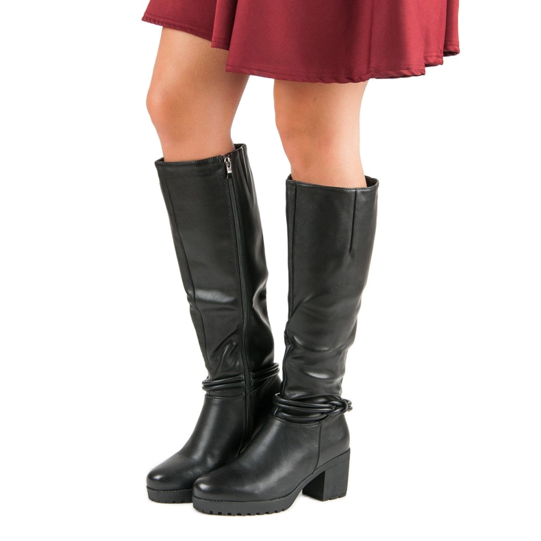 Filippo Cizme casual pe post negru 2