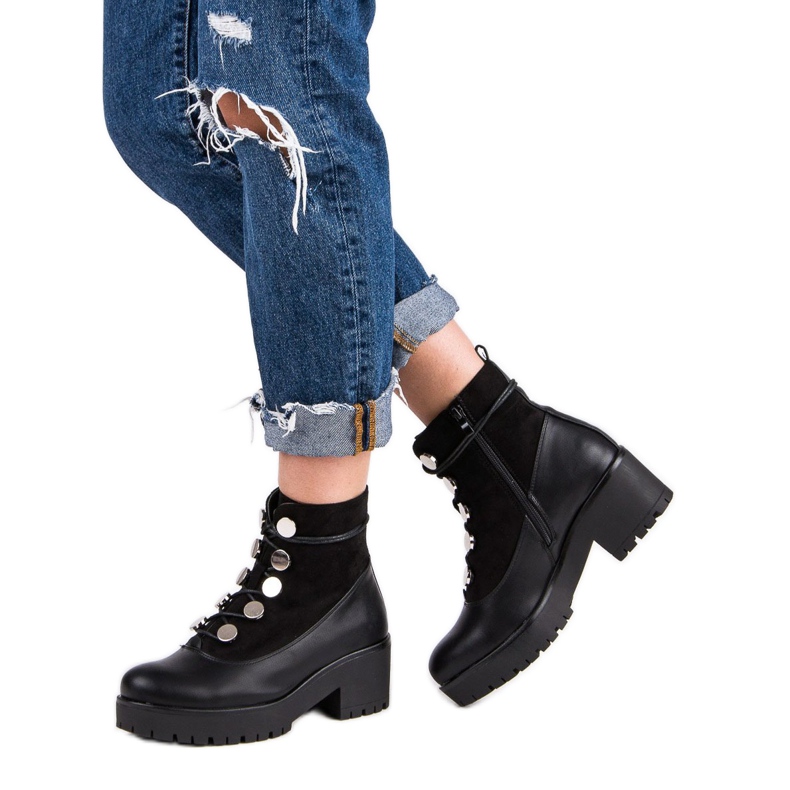 Queen Vivi Muncitori dantelați negru 2