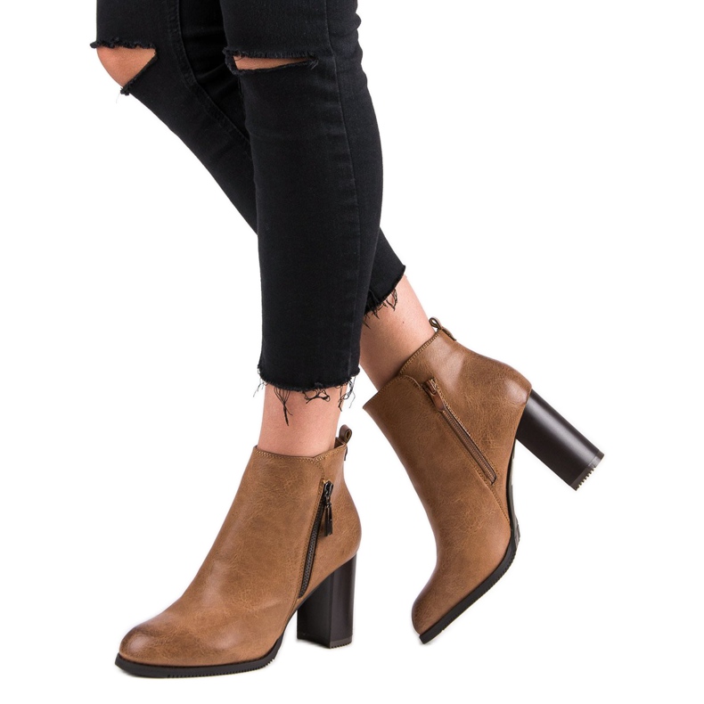 Super Mode Tocuri înalte de cămilă maro 2