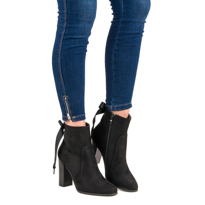 Super Mode Cizme elegante pe post negru 2 Super Mode Cizme elegante pe post negru 2