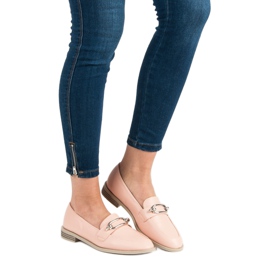 Super Me Mocasini cu pulbere roz 1