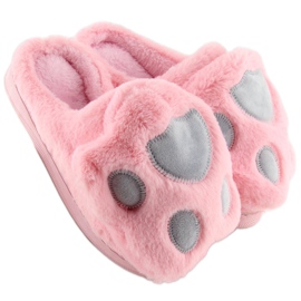 Papuci de damă roz și gri DD93 W.PINK 1