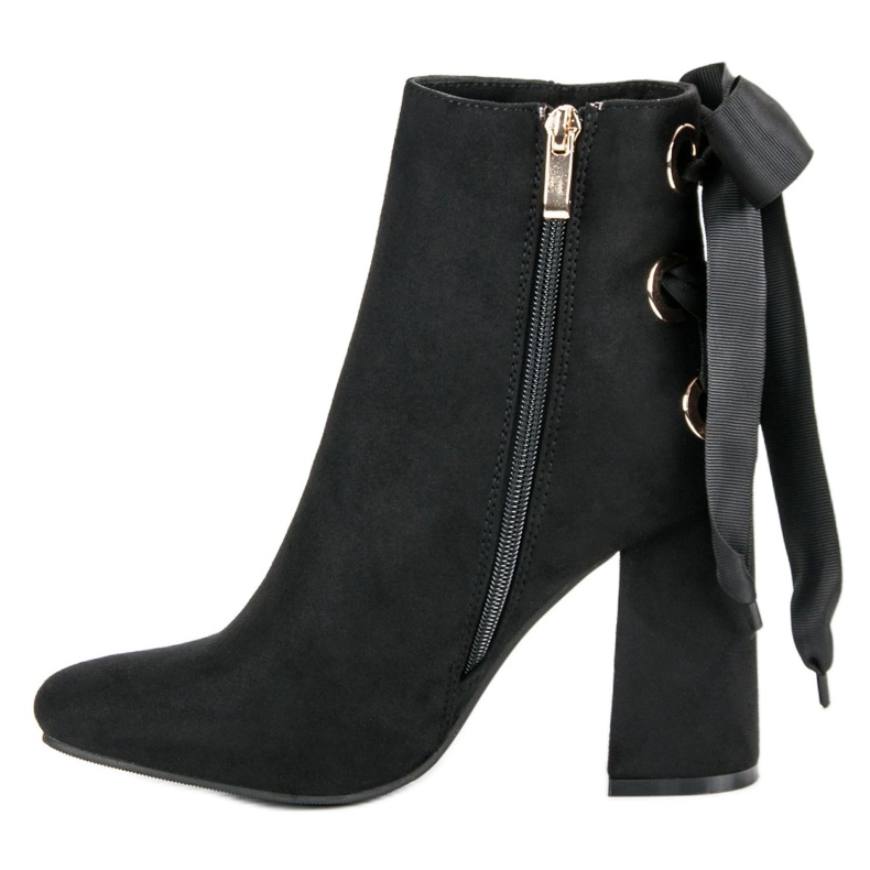 Ideal Shoes Cizme sexy pe post negru 1 Ideal Shoes Cizme sexy pe post negru 1