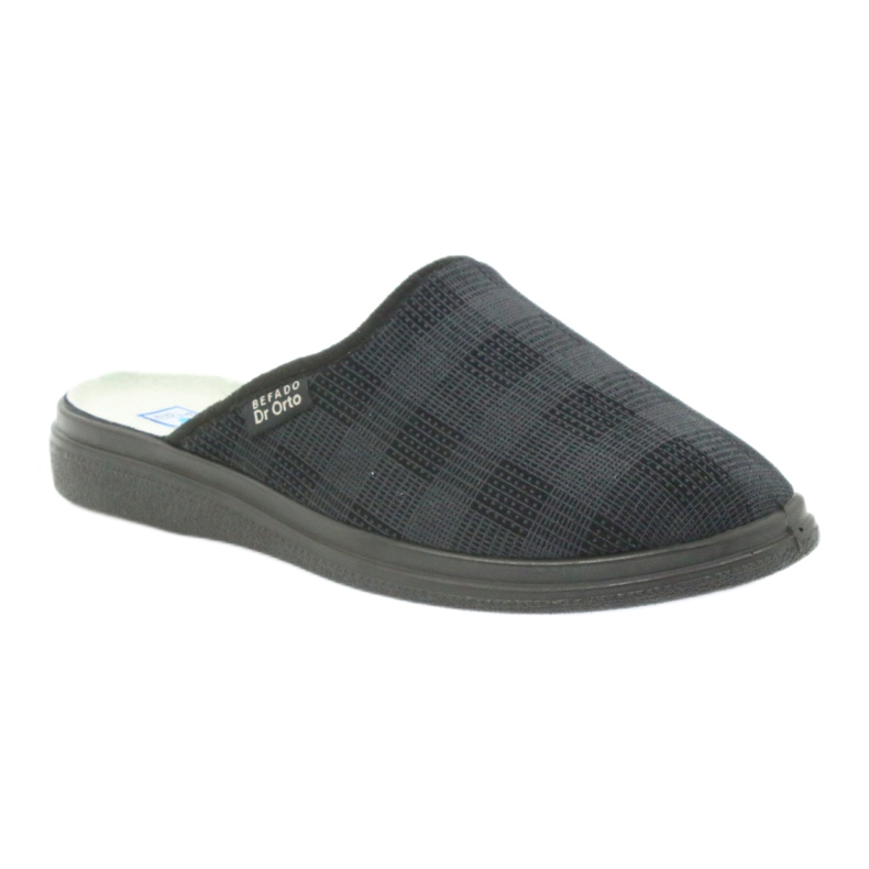 Pantofi barbati Befado 125m papuci, papuci de sanatate negru gri 1