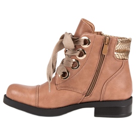 Bestelle Ghete de praf pe toc plat roz 1