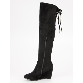 Cm Paris Cizme peste genunchi negru 2