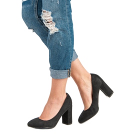 Seastar Pompele din piele de căprioară pe stâlp negru 1