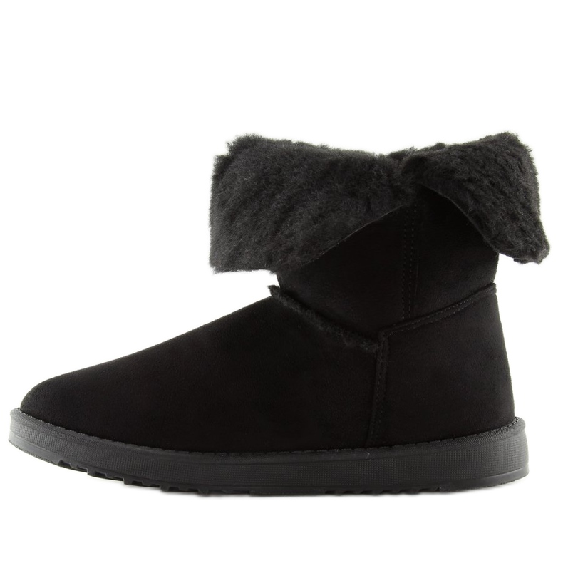 Emus negru cu pompon SP04P Negru 1 Emus negru cu pompon SP04P Negru 1