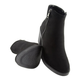 Cizme negre cu toc lat 2013 Negru 1