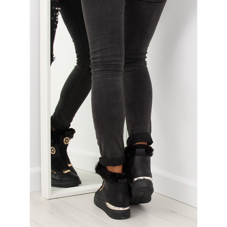 Adidași negri izolați F506 negri negru 1 Adidași negri izolați F506 negri negru 1