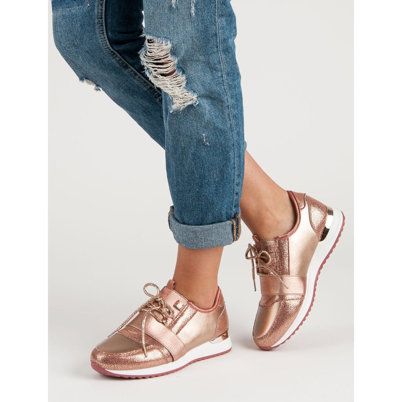 Pantofi sport de alunecare multicolor roz 2 Pantofi sport de alunecare multicolor roz 2