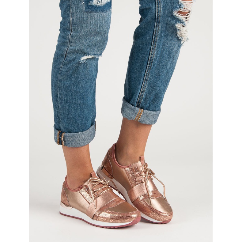 Pantofi sport de alunecare multicolor roz 1 Pantofi sport de alunecare multicolor roz 1