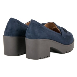 Ch. Creation Pantofi mocasini cu stil albastru 6