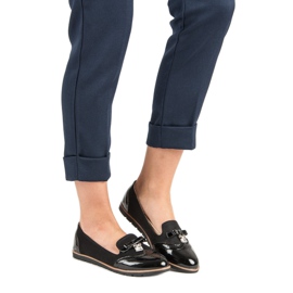 SDS Mocasini la modă negru 2