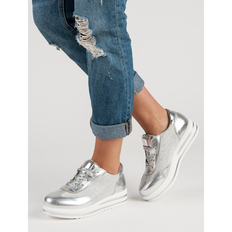 Fama Adidași la modă gri 2