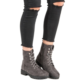 Seastar Trappers din piele de căprioară gri 1