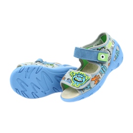 Pantofi pentru copii Befado pu 433P031 papuci albastru gri 5