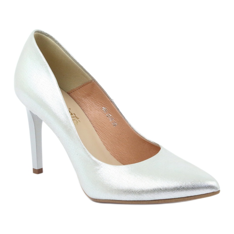 Espinto Pompe din piele pentru femei Silver Metallic 456/166 argint 1