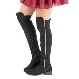 Seastar Cizme negre cu fermoar negru 2 Seastar Cizme negre cu fermoar negru 2