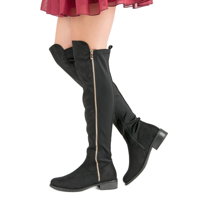 Seastar Cizme negre cu fermoar negru 1 Seastar Cizme negre cu fermoar negru 1