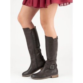 Cizme de călărie clasice gri 1