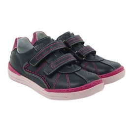 Pantofi copii brogues Ren But 3193 bleumarin multicolor albastru roz 3
