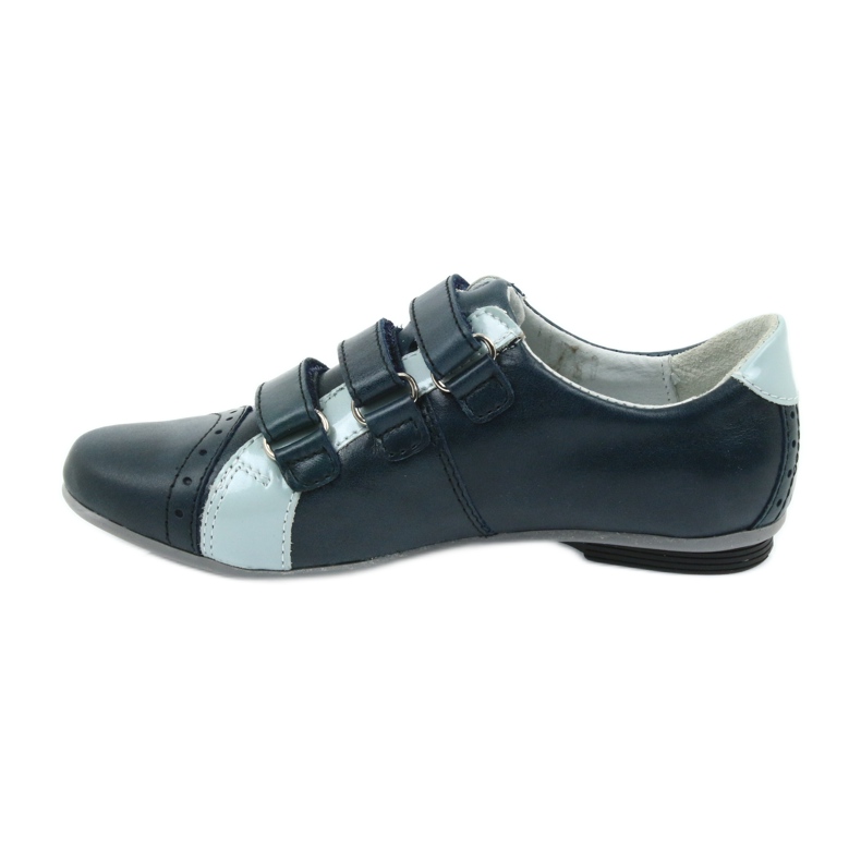 Pantofi din piele midi pentru velcro mido navy albastru 2