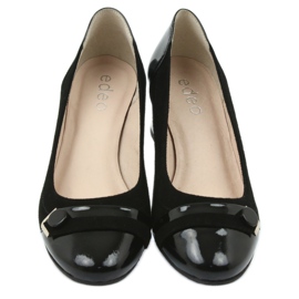 Pantofi pentru dama curea Edeo 1900 neagra negru 4 Pantofi pentru dama curea Edeo 1900 neagra negru 4