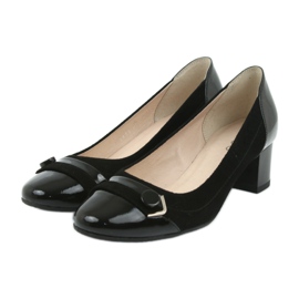 Pantofi pentru dama curea Edeo 1900 neagra negru 3 Pantofi pentru dama curea Edeo 1900 neagra negru 3