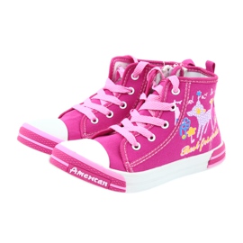 American Club Adidasi roz cu fermoar american TEN13 albastru 3