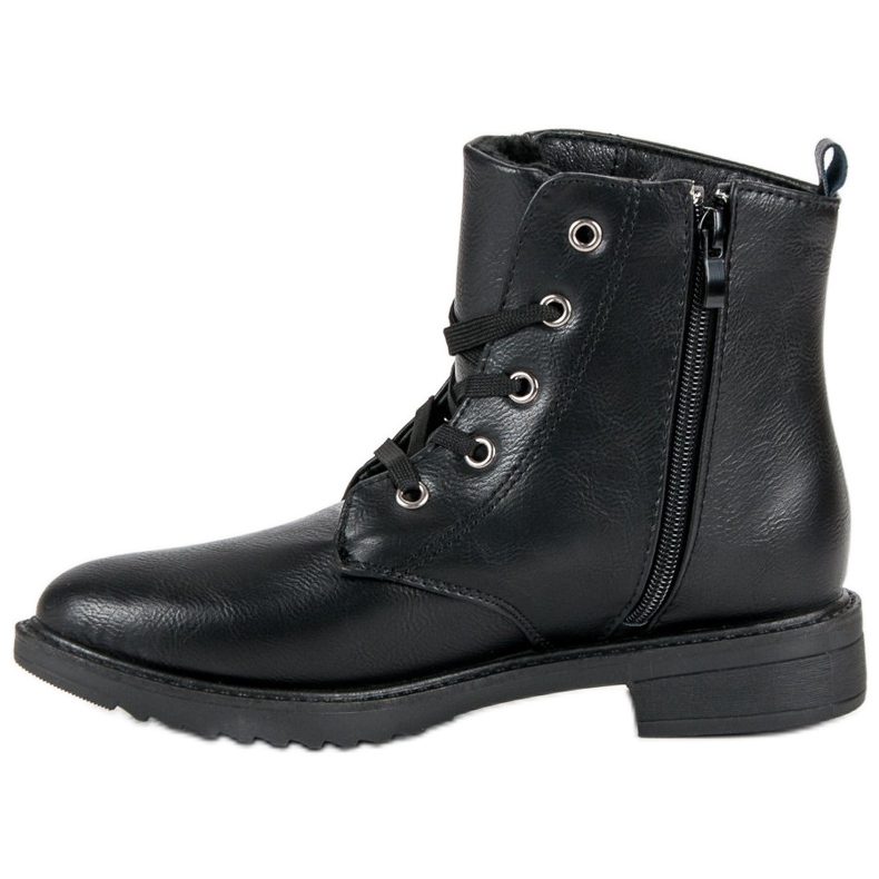 Ghete clasice cu dantelă negru 1 Ghete clasice cu dantelă negru 1