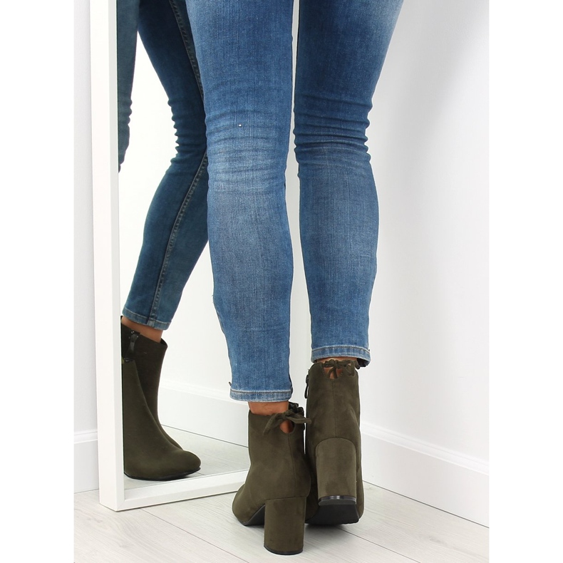 Cizme verzi cu toc înalt 7357-GA Verde 2