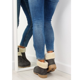 Gri ZY9210 Cizme gri izolate gros 2