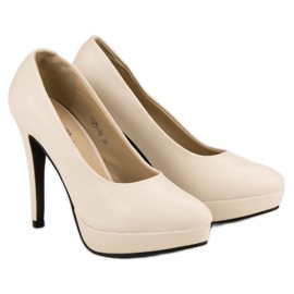 J. Star Tocuri înalte sexy pe peron maro 1