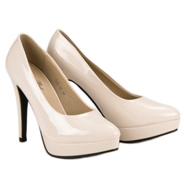 J. Star Tocuri înalte sexy pe peron maro 1