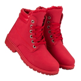 Bestelle Trappers Red Warm roșu 1