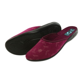 Papuci de velur Adanex 18115 roșu multicolor 3