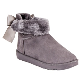 Cizme de zăpadă cu partea superioară gri 2