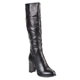 Super Mode Cizme negre clasice negru 1