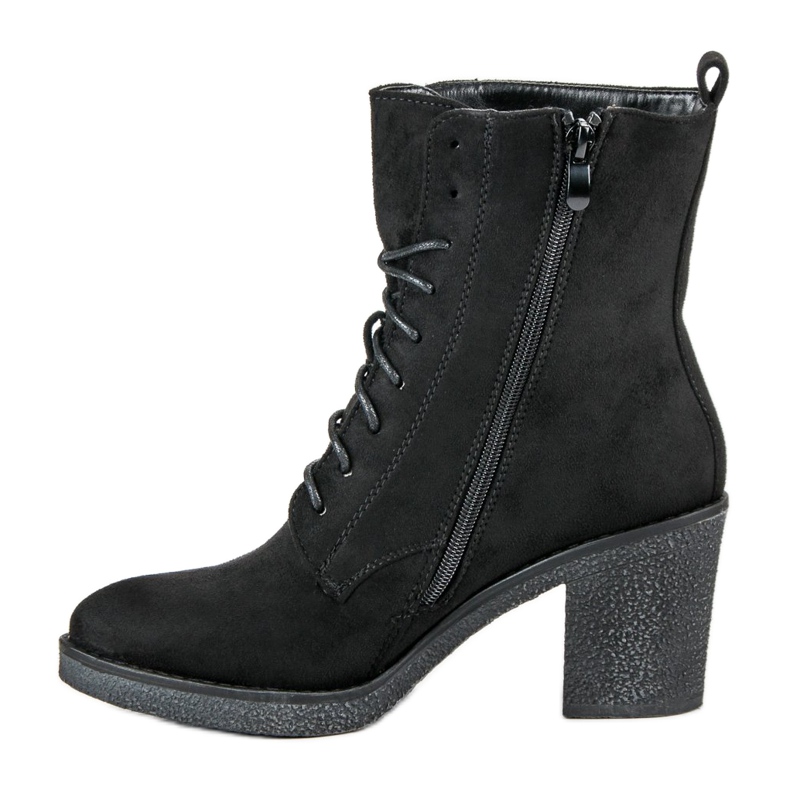 Super Mode Cizme legate la o postare negru 1