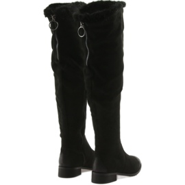 M.Daszyński Cizme cu can negru 1602 3