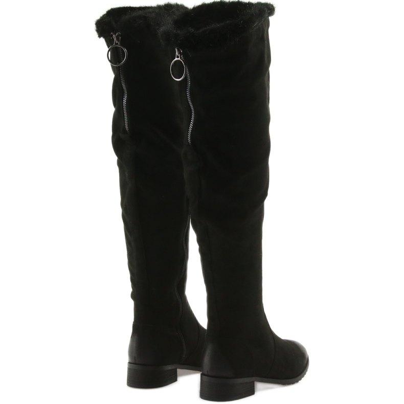 M.Daszyński Cizme cu can negru 1602 3