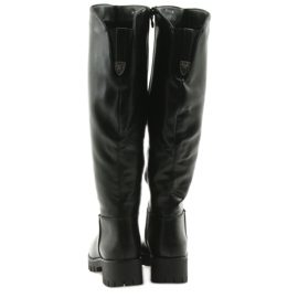 M.Daszyński Cizme cu fund gros Daszyński MR1813 negru 3 M.Daszyński Cizme cu fund gros Daszyński MR1813 negru 3