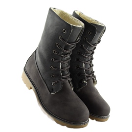 Cizme din lemn gri gri 1123-PA Gri 2 Cizme din lemn gri gri 1123-PA Gri 2