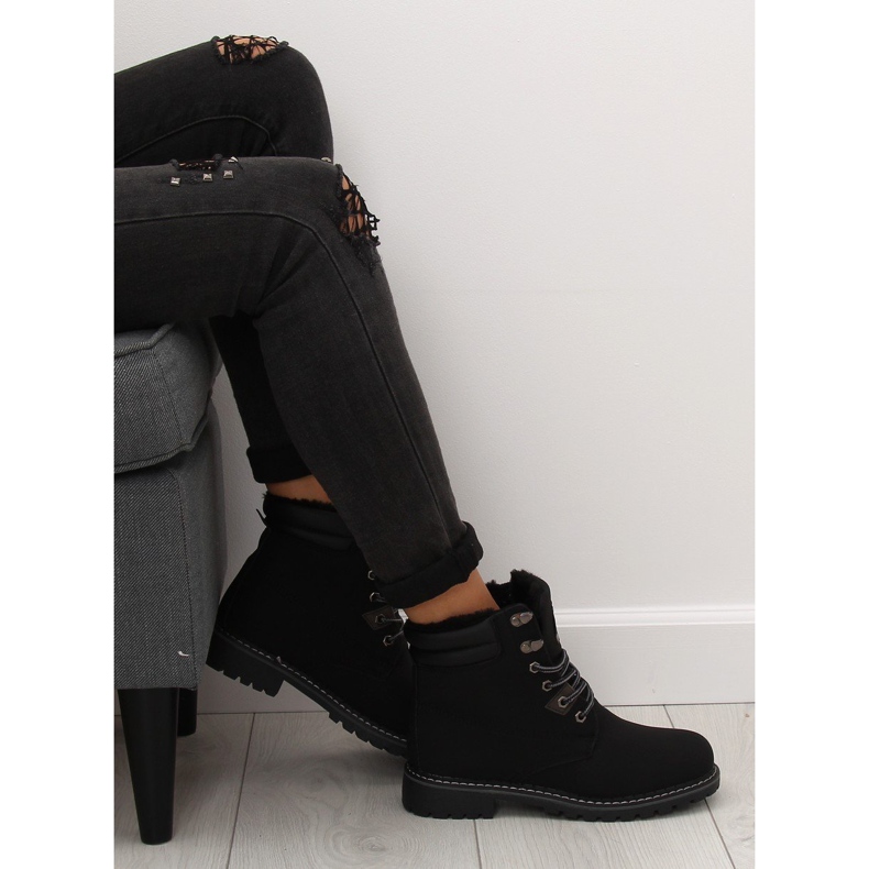 Ghete negre din lemn izolate BB2022-KB Negru 1