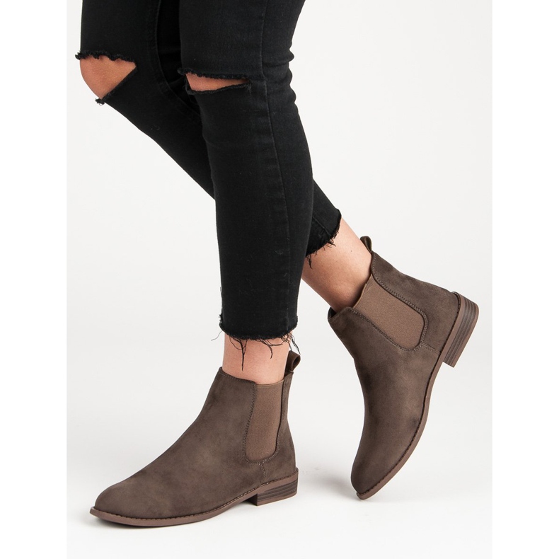 Via Giulia  Cizme Chelsea din piele de căprioară maro 2 Via Giulia  Cizme Chelsea din piele de căprioară maro 2