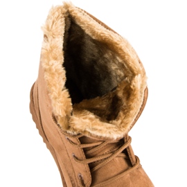 Forever Folie Cizme calde din piele intoarsa maro 1